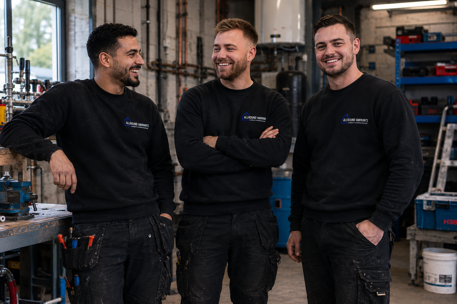 Ons team klaar voor de volgende opdracht